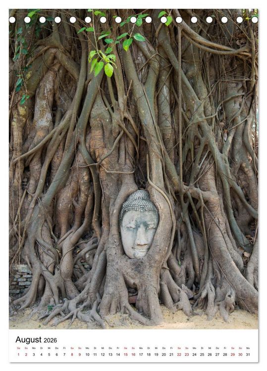 Produktbild: Buddhas im Gl&uuml;ck (Tischkalender 2026 DIN A5 hoch), CALVENDO Monatskalender