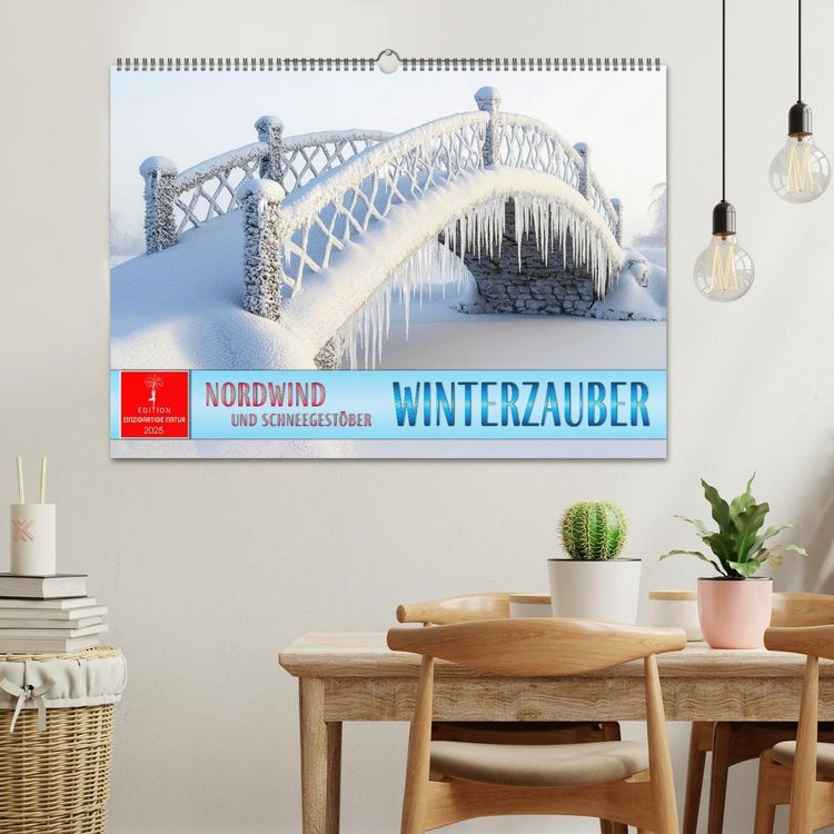 Produktbild: Winterzauber - Nordwind und Schneegest&ouml;ber (Wandkalender 2026 DIN A2 quer), CALVENDO Monatskalender