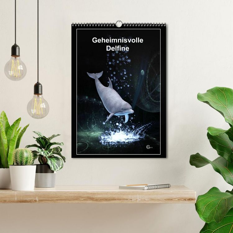 Produktbild: Geheimnisvolle Delfine (Wandkalender 2026 DIN A3 hoch), CALVENDO Monatskalender