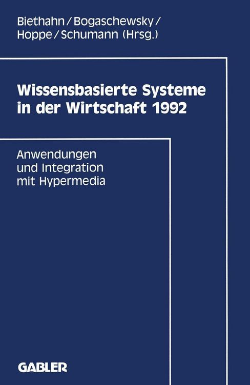 Produktbild: Wissensbasierte Systeme in der Wirtschaft 1992