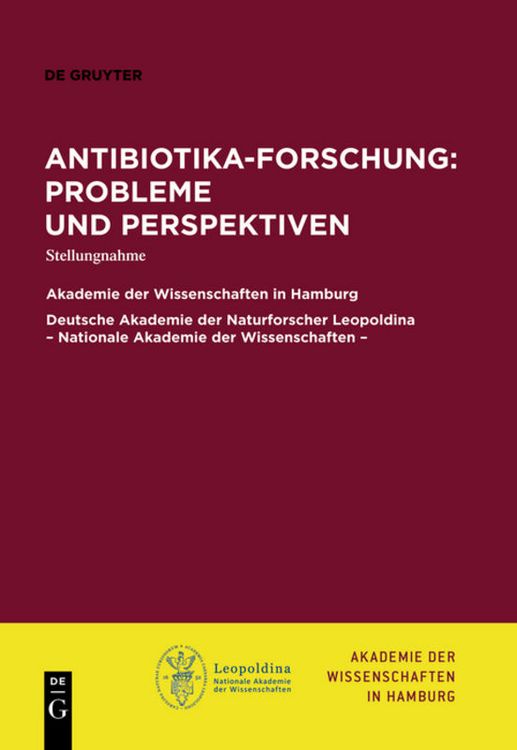 Produktbild: Antibiotika-Forschung: Probleme und Perspektiven
