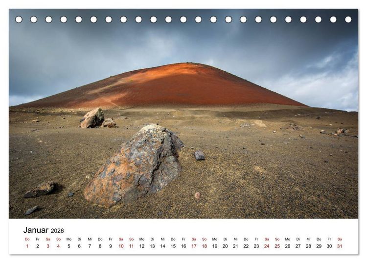 Produktbild: Lanzarote - Die Farben der Natur (Tischkalender 2026 DIN A5 quer), CALVENDO Monatskalender