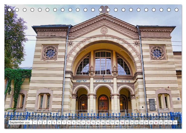 Produktbild: Synagogen im Baltikum (Tischkalender 2026 DIN A5 quer), CALVENDO Monatskalender