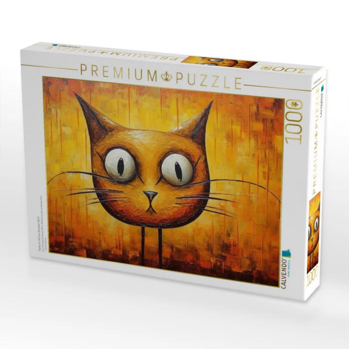 Produktbild: CALVENDO Puzzle Katze Im Stil von Salvador Dali II | 1000 Teile Lege-Gr&ouml;&szlig;e 64x48cm Foto-Puzzle f&uuml;r gl&uuml;ckliche Stunden