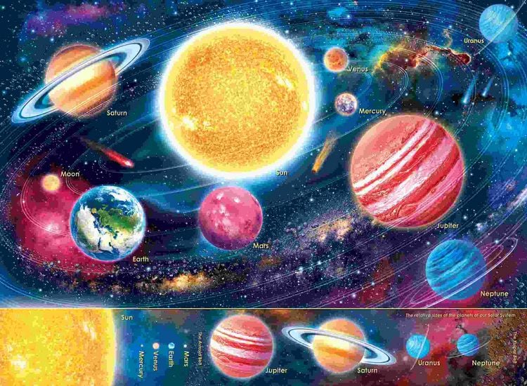 Produktbild: Kinderpuzzle 300 XXL Teile - Unser Sonnensystem