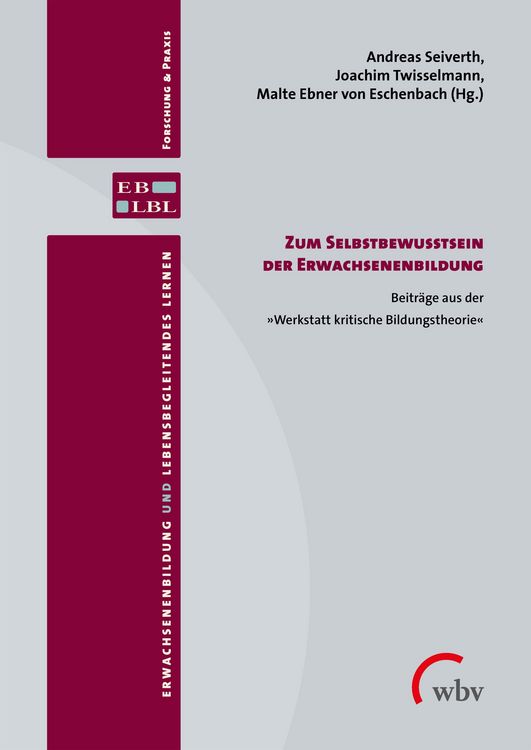 Produktbild: Zum Selbstbewusstsein der Erwachsenenbildung