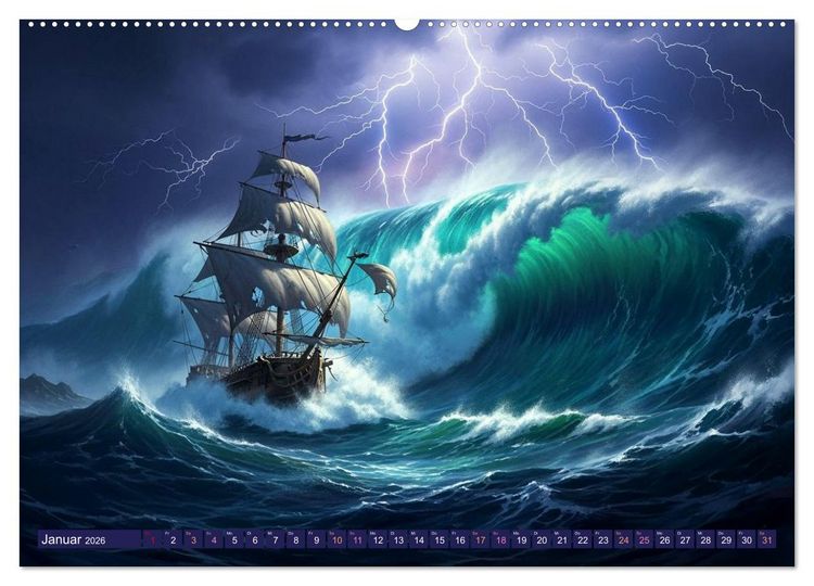 Produktbild: Nyorana &ndash; Die verborgene Insel (hochwertiger Premium Wandkalender 2026 DIN A2 quer), Kunstdruck in Hochglanz