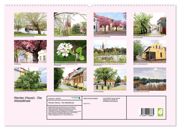 Produktbild: Werder (Havel) - Die Altstadtinsel (hochwertiger Premium Wandkalender 2026 DIN A2 quer), Kunstdruck in Hochglanz