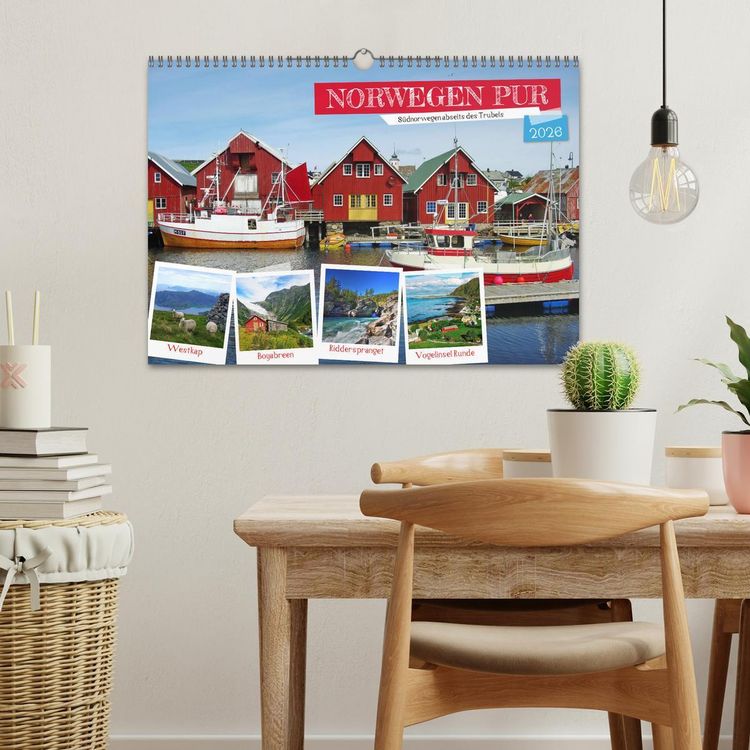 Produktbild: Norwegen PUR (Wandkalender 2026 DIN A3 quer), CALVENDO Monatskalender