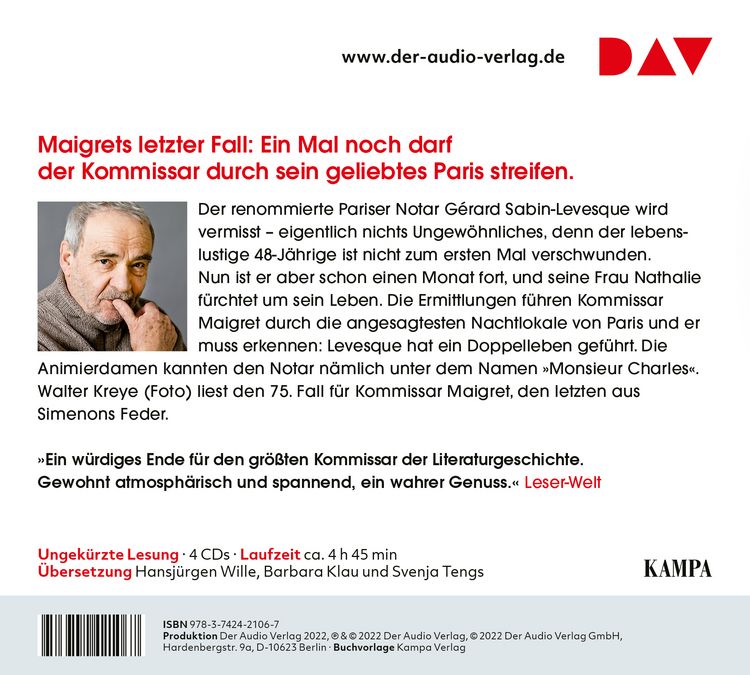 Produktbild: Maigret und Monsieur Charles