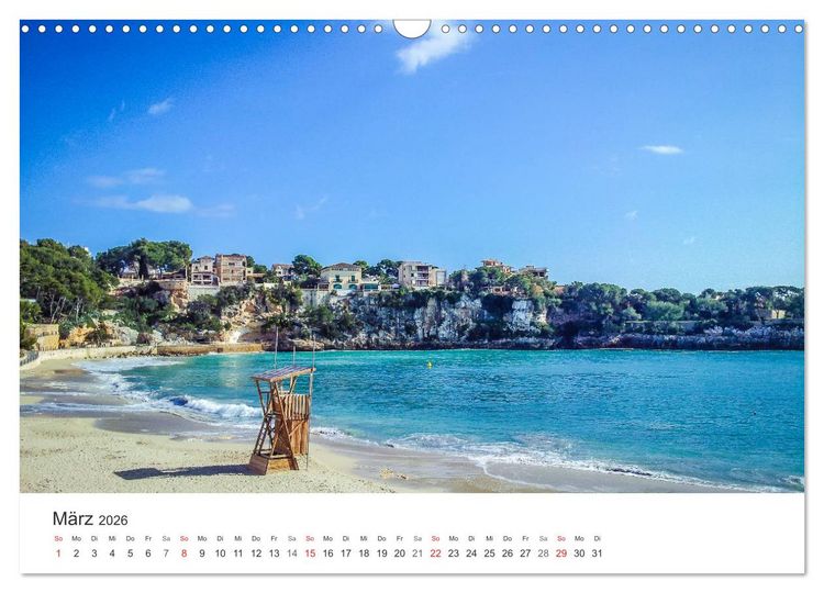 Produktbild: Mallorca, Mallorca (Wandkalender 2026 DIN A3 quer), CALVENDO Monatskalender