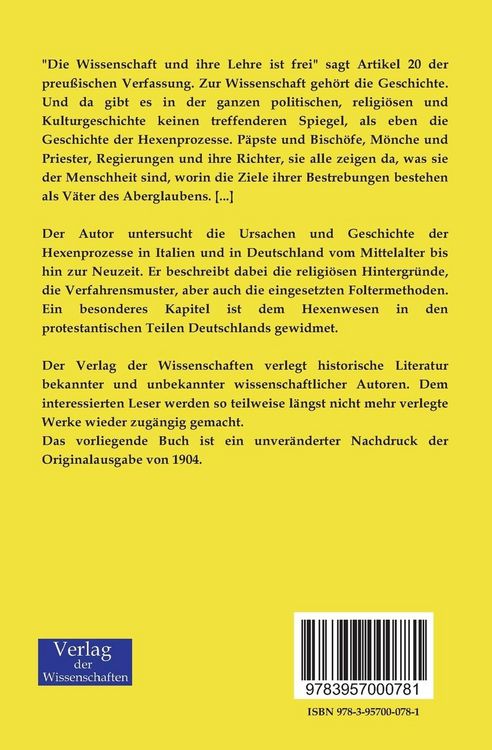 Produktbild: Die Geschichte der Hexenprozesse