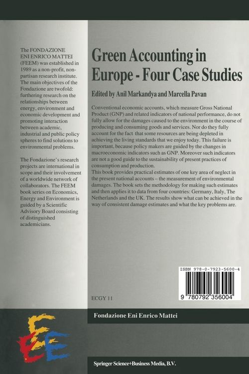 Produktbild: Green Accounting in Europe &mdash; Four case studies