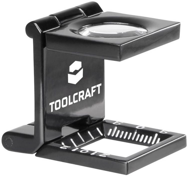 Produktbild: TOOLCRAFT 1505088 Fadenz&auml;hler Vergr&ouml;&szlig;erungsfaktor: 10 x Linsengr&ouml;&szlig;e: (&Oslash;) 14mm