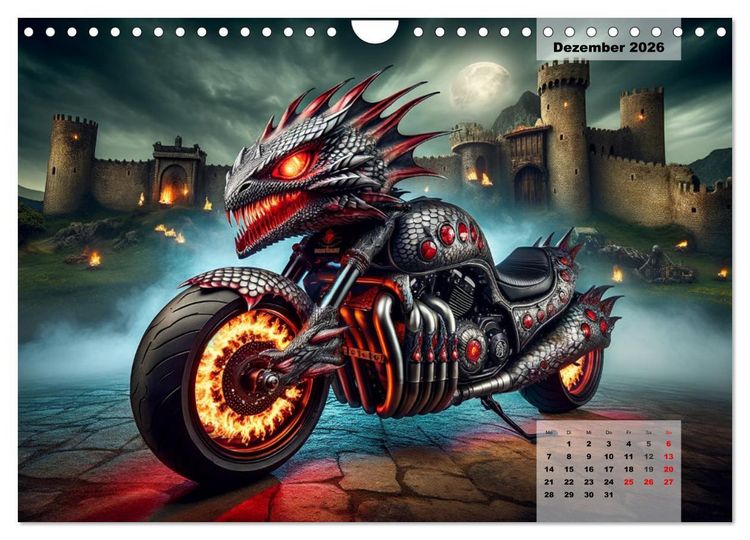 Produktbild: Custom Dreams - Showbike Wonders (Wandkalender 2026 DIN A4 quer), CALVENDO Monatskalender