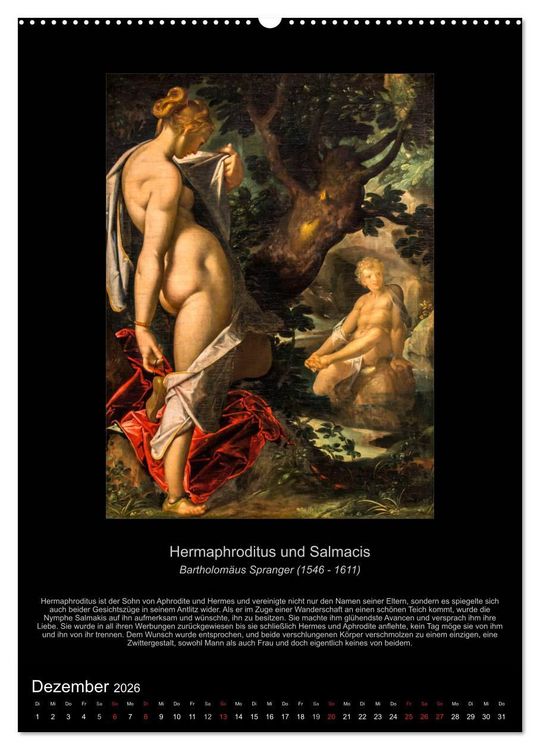 Produktbild: Ovids Metamorphosen - B&uuml;cher der Verwandlungen (hochwertiger Premium Wandkalender 2026 DIN A2 hoch), Kunstdruck in Hochglanz