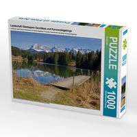 Produktbild: CALVENDO Puzzle Landschaft Oberbayern Geroldsee und Karwendelgebirge 1000 Teile Lege-Gr&ouml;&szlig;e 64 x 48 cm Foto-Puzzle Bild von SusaZoom