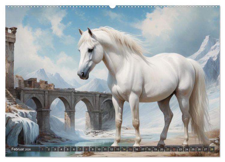 Produktbild: Sch&ouml;ne wilde Mustangs (Wandkalender 2026 DIN A2 quer), CALVENDO Monatskalender
