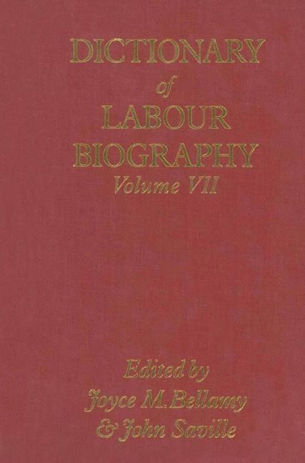 Produktbild: Dictionary of Labour Biography