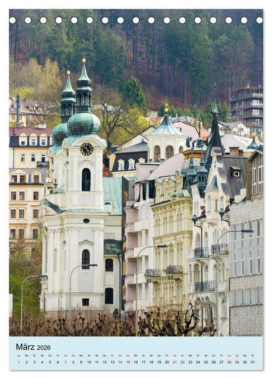 Produktbild: Spaziergang durch Karlovy Vary (Tischkalender 2026 DIN A5 hoch), CALVENDO Monatskalender