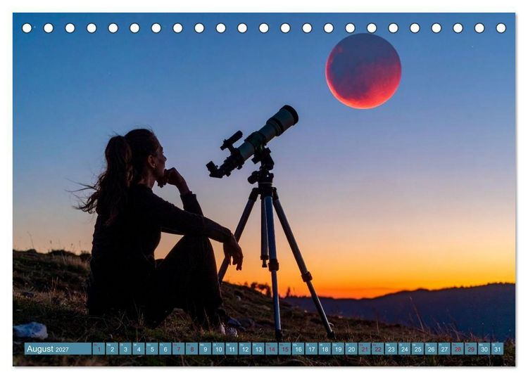 Produktbild: Die Sehnsucht nach den Sternen (Tischkalender 2027 DIN A5 quer), CALVENDO Monatskalender