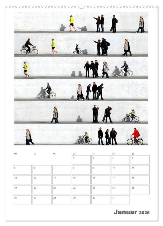 Produktbild: Wall People - Bilderserie von Eka Sharashidze (Wandkalender 2026 DIN A2 hoch), CALVENDO Monatskalender