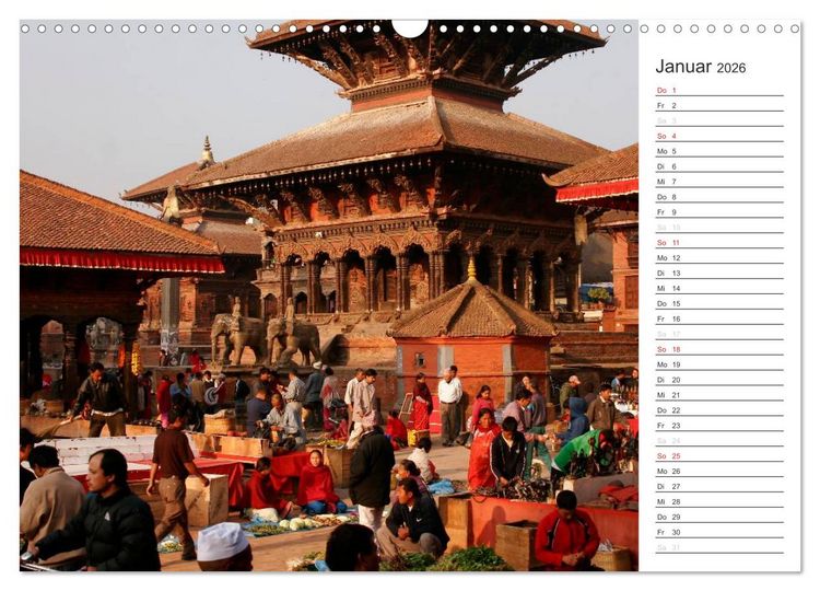 Produktbild: Nepal (Wandkalender 2026 DIN A3 quer), CALVENDO Monatskalender