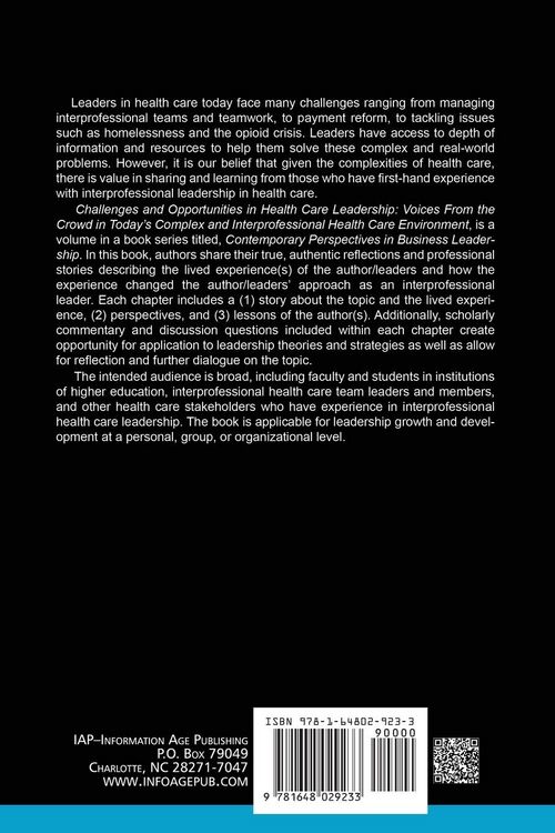 Produktbild: Challenges and Opportunities in Healthcare Leadership