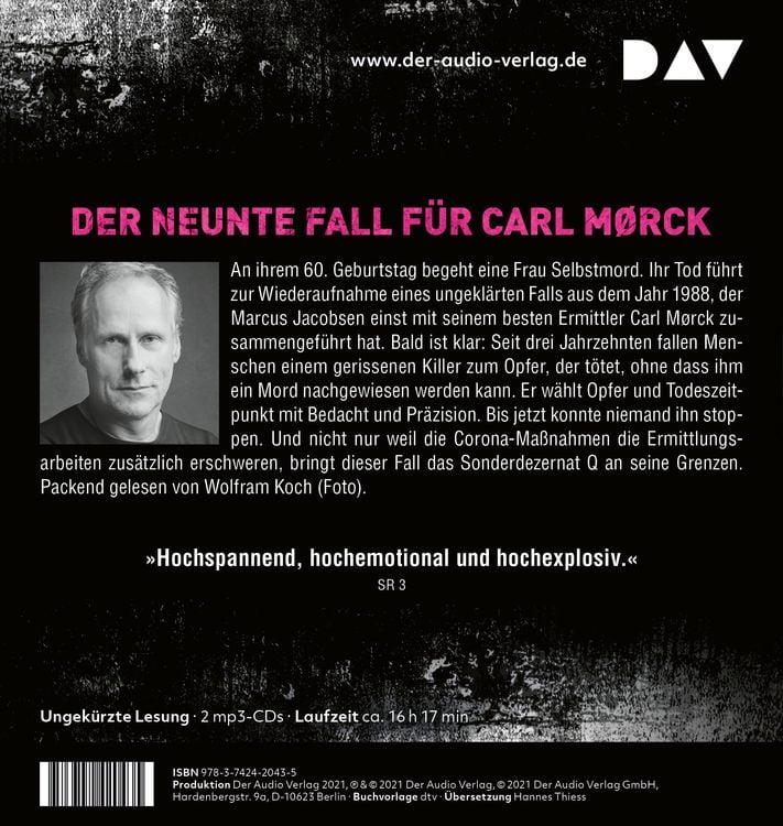 Produktbild: NATRIUM CHLORID. Der neunte Fall für Carl Mørck, Sonderdezernat Q