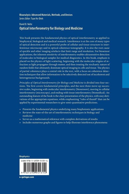 Produktbild: Optical Interferometry for Biology and Medicine