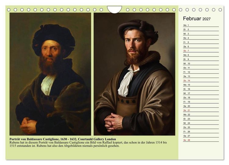Produktbild: Rubens im neuen Licht (Wandkalender 2027 DIN A4 quer), CALVENDO Monatskalender