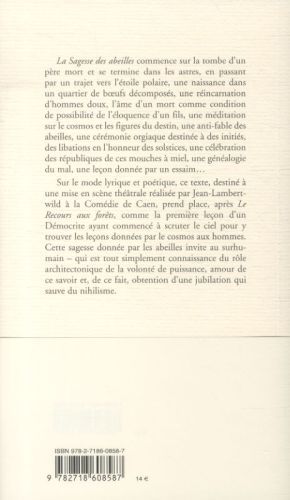 Produktbild: La sagesse des abeilles : premi&egrave;re le&ccedil;on de D&eacute;mocrite