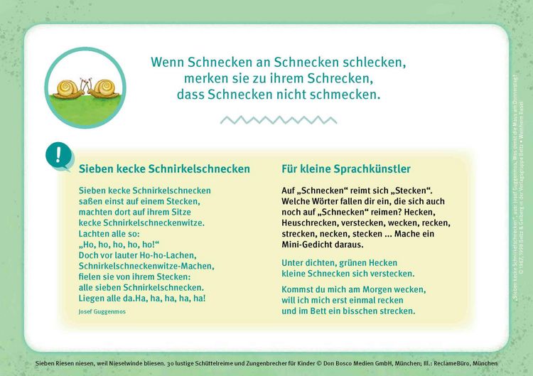 Produktbild: Sieben Riesen niesen, weil Nieselwinde bliesen