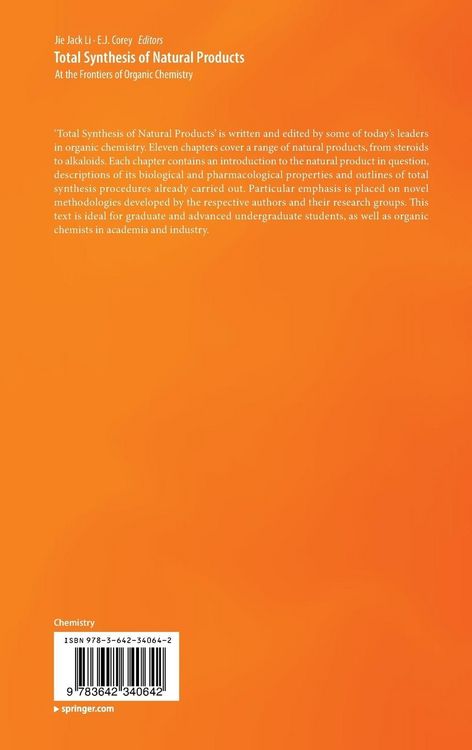 Produktbild: Total Synthesis of Natural Products