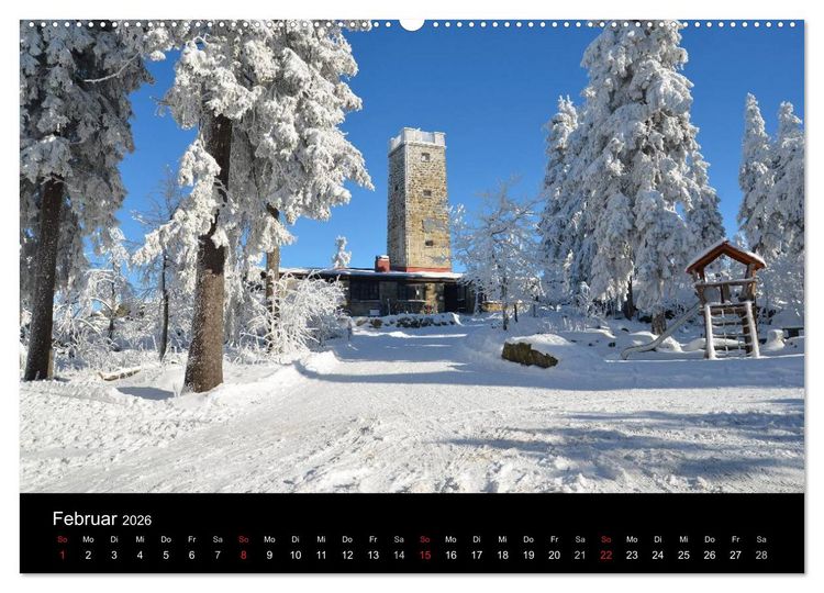 Produktbild: Rund um den Ochsenkopf (hochwertiger Premium Wandkalender 2026 DIN A2 quer), Kunstdruck in Hochglanz