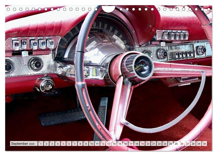 Produktbild: Ikonische US-Car Armaturenbretter (Wandkalender 2026 DIN A4 quer), CALVENDO Monatskalender