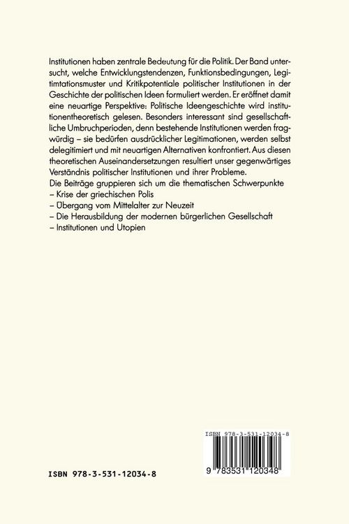Produktbild: Politische Institutionen im gesellschaftlichen Umbruch
