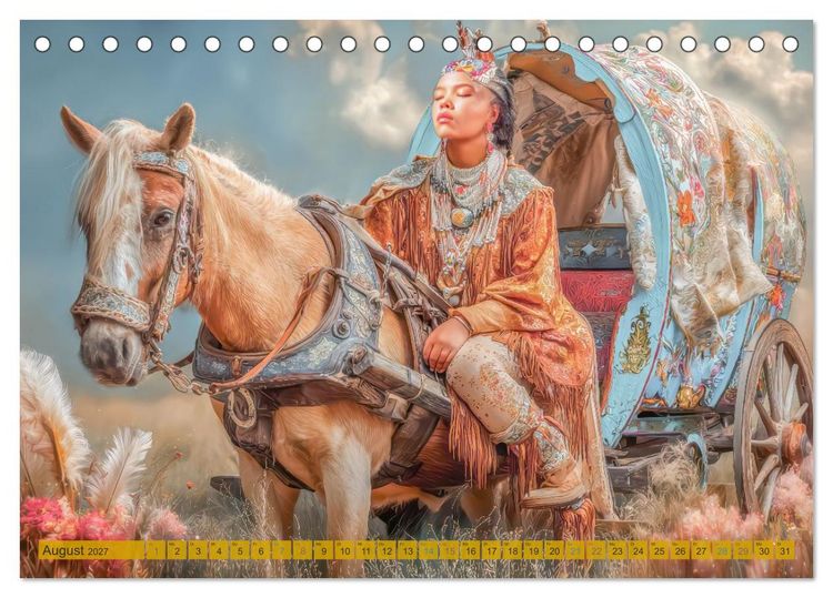 Produktbild: Kutschentr&auml;ume - Fantasiewerke (Tischkalender 2027 DIN A5 quer), CALVENDO Monatskalender