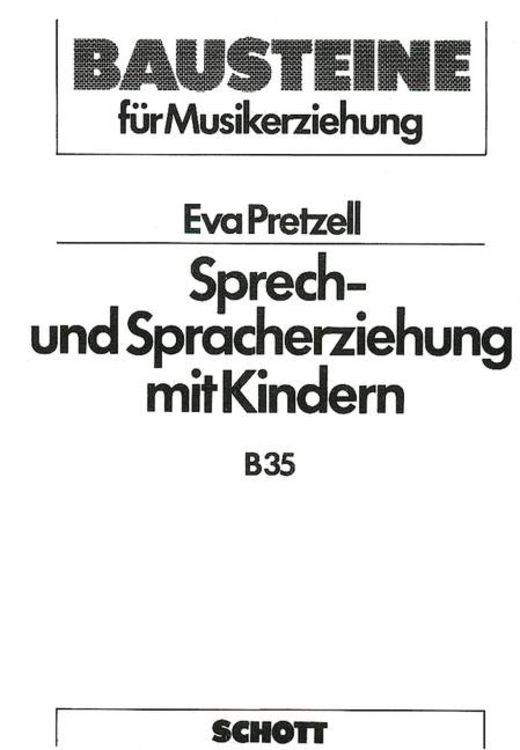 Produktbild: Sprech- und Spracherziehung mit Kindern
