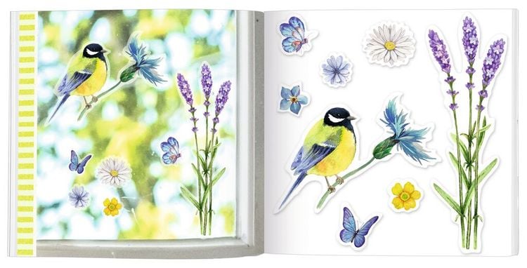 Produktbild: Blatt & Bl&uuml;te Fenstersticker-Buch Vogelgl&uuml;ck