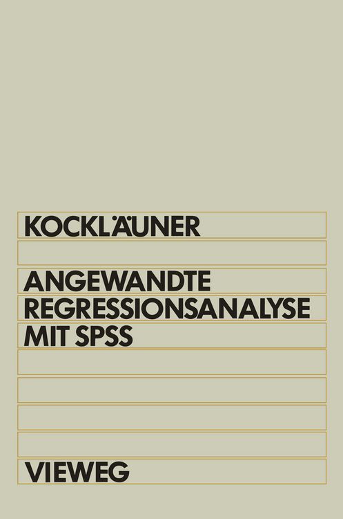 Produktbild: Angewandte Regressionsanalyse mit SPSS