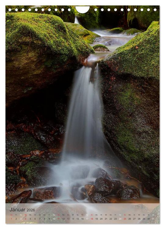 Produktbild: Alles im Fluss - Schwarzwaldwasser (Wandkalender 2026 DIN A4 hoch), CALVENDO Monatskalender