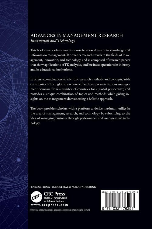 Produktbild: Advances in Management Research