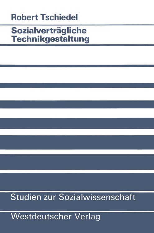 Produktbild: Sozialvertr&auml;gliche Technikgestaltung