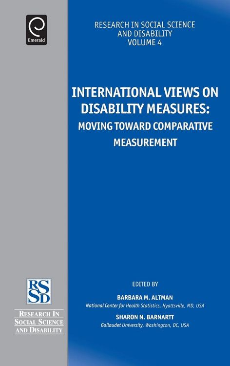 Produktbild: International Views on Disability Measures