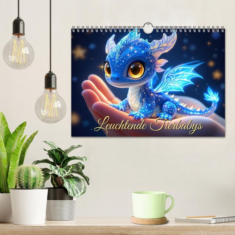 Produktbild: Leuchtende Tierbabys (Wandkalender 2026 DIN A4 quer), CALVENDO Monatskalender