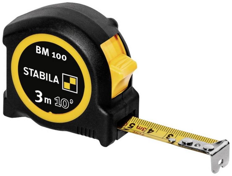 Produktbild: Stabila BM100cm+inch 19569 Ma&szlig;band 3m ABS