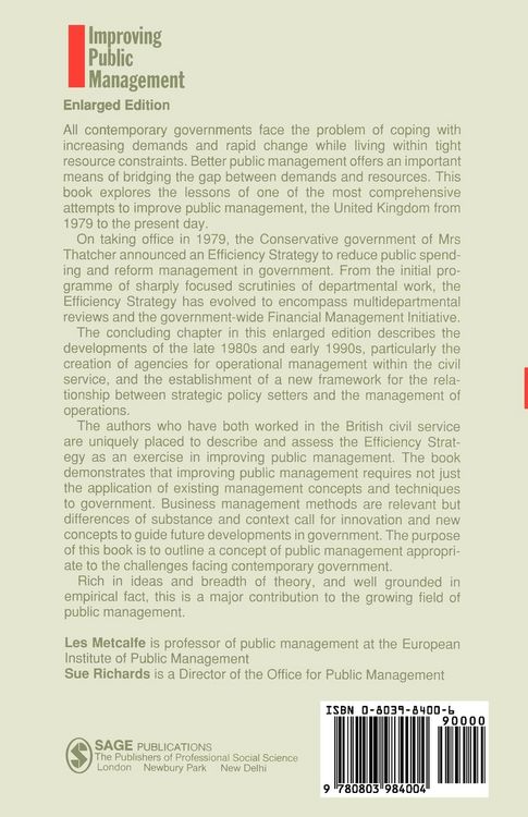 Produktbild: Improving Public Management