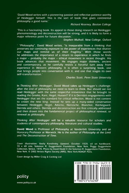 Produktbild: Thinking After Heidegger