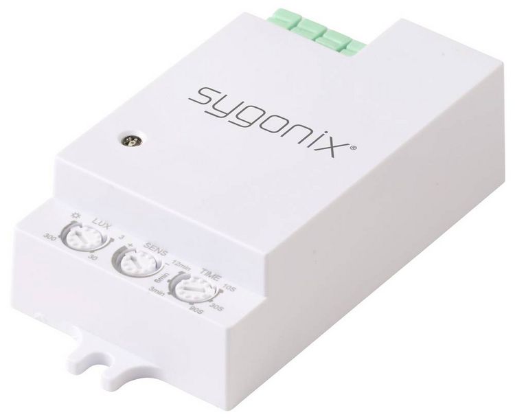 Produktbild: Sygonix SY-6879924 Decke, Wand Pr&auml;senzmelder 180&deg;, 360&deg; Relais Wei&szlig;